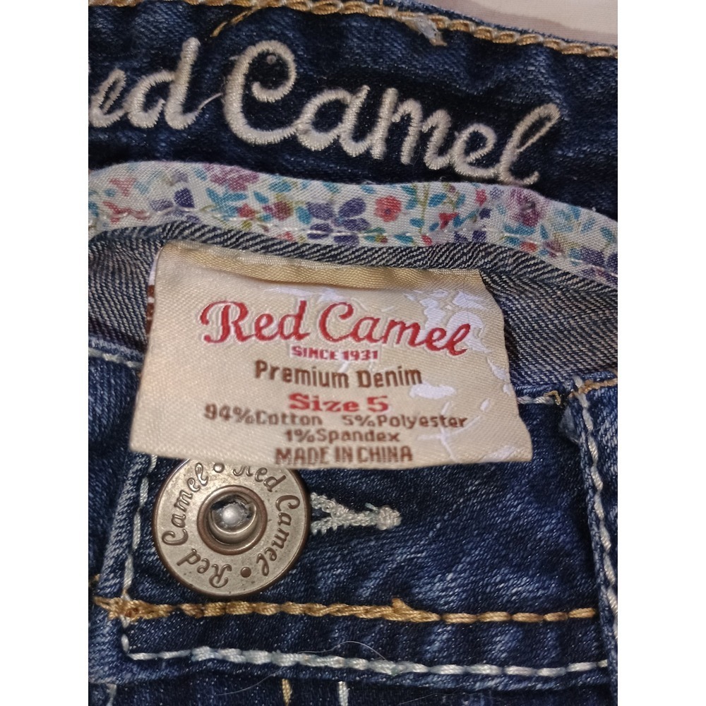 Red Camel Premium Denim Jeans Womens Size 5 Distressed Blue‎ Jeans - Picture 4 of 13